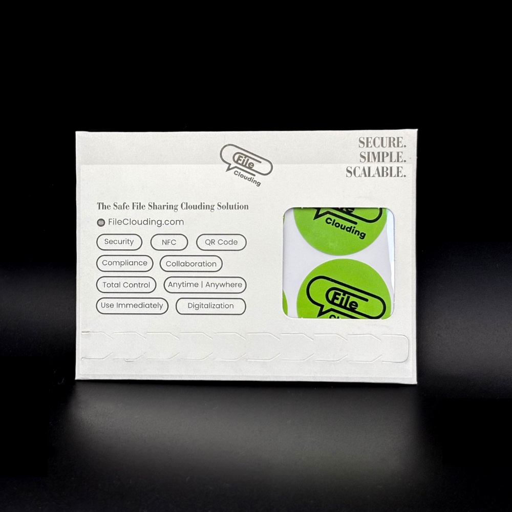 FileClouding green 26mm NTAG213 NFC stickers, image 5