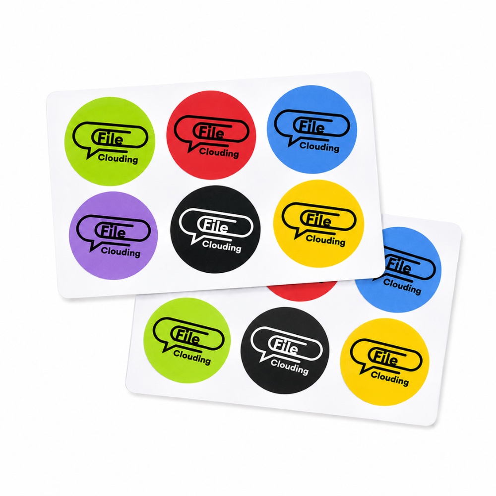 FileClouding mixed color 26mm NTAG213 NFC stickers, image 1