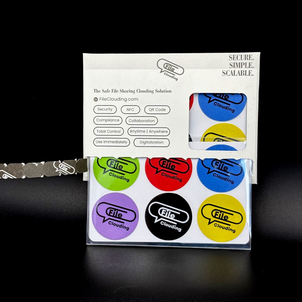 FileClouding mixed color 26mm NTAG213 NFC stickers, image 4