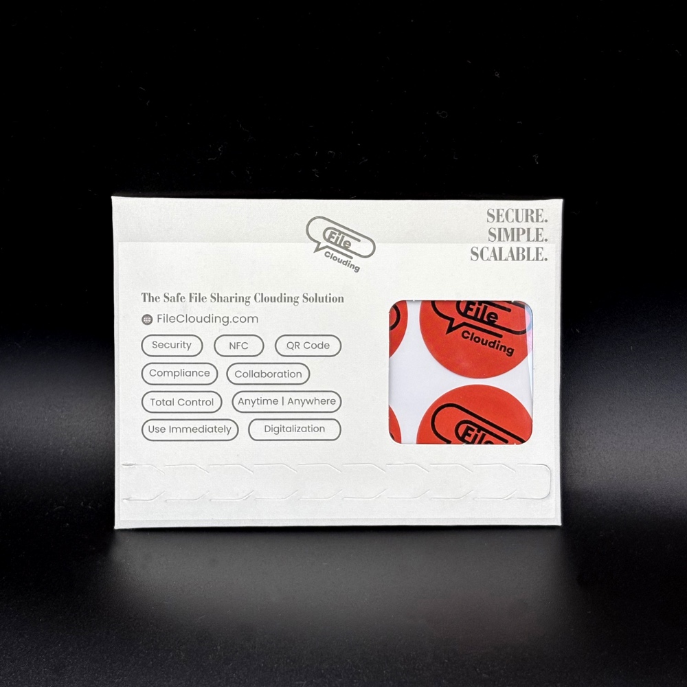 FileClouding red 26mm NTAG213 NFC stickers, image 5