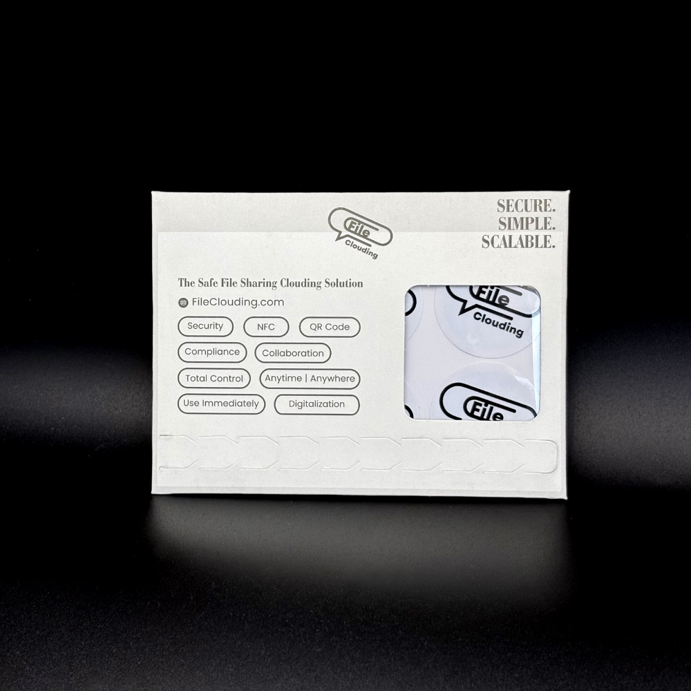 FileClouding white 26mm NTAG213 NFC stickers, image 5