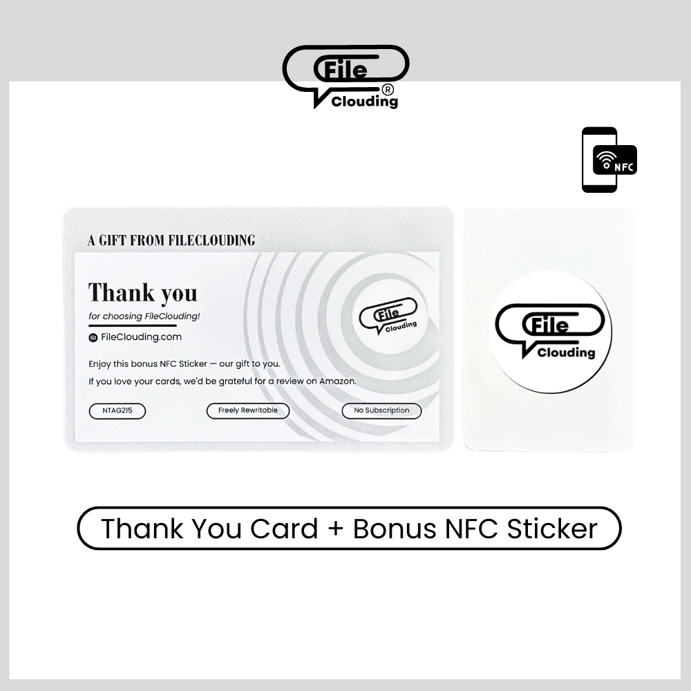FileClouding white 26mm NTAG213 NFC stickers, image 7
