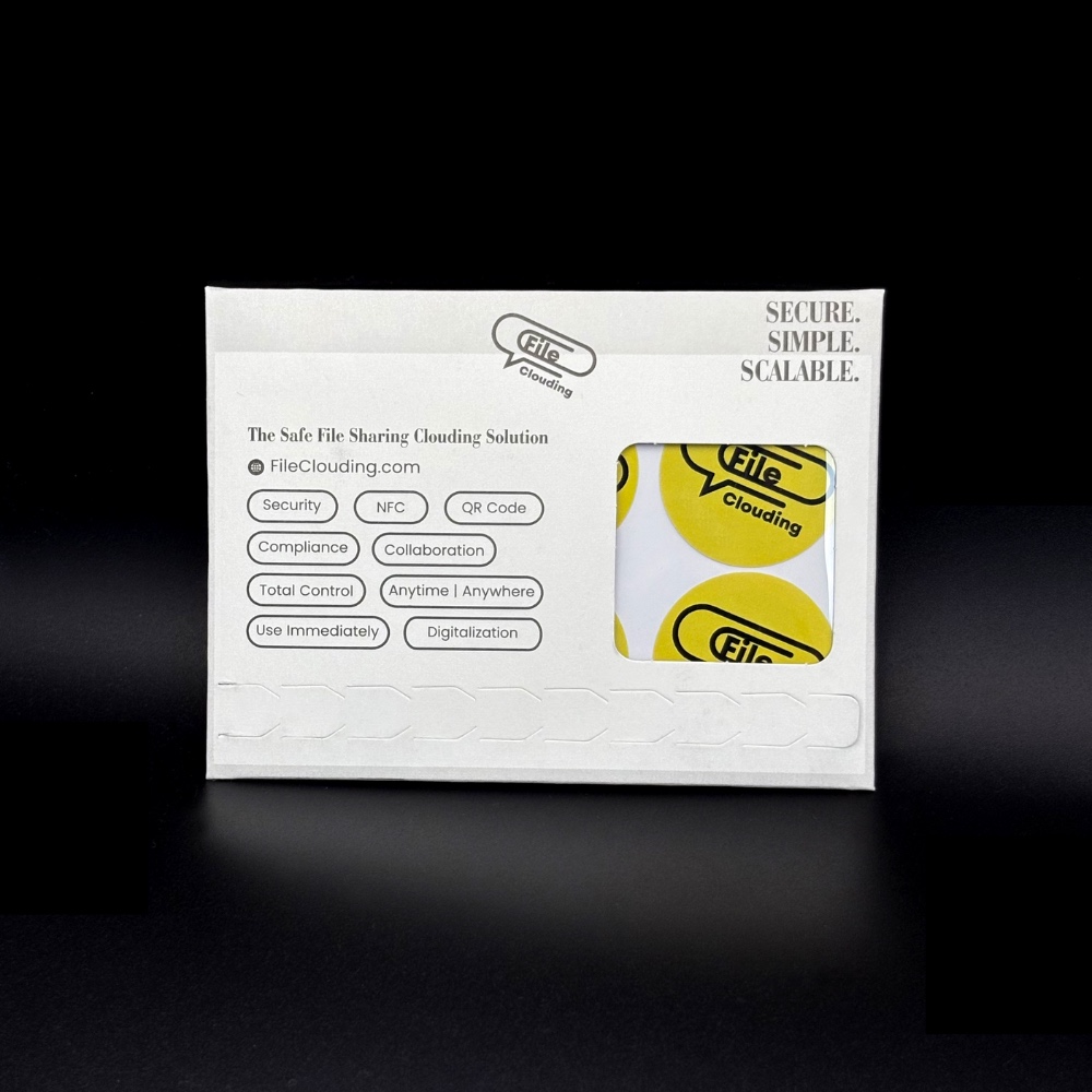 FileClouding yellow 26mm NTAG213 NFC stickers, image 5