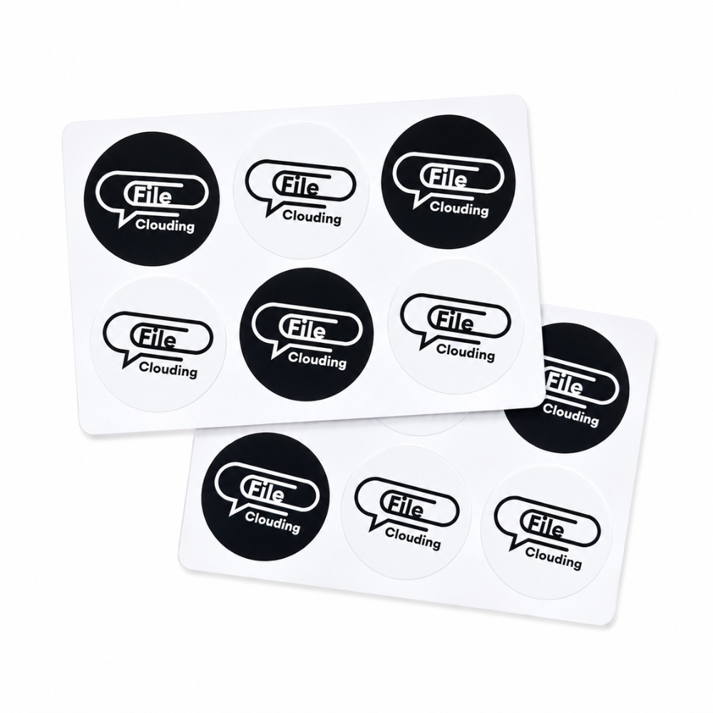 FileClouding bw 26mm NTAG213 NFC stickers, image 1