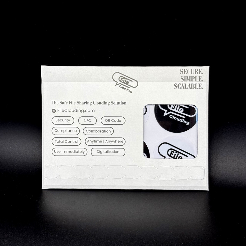 FileClouding bw 26mm NTAG213 NFC stickers, image 6