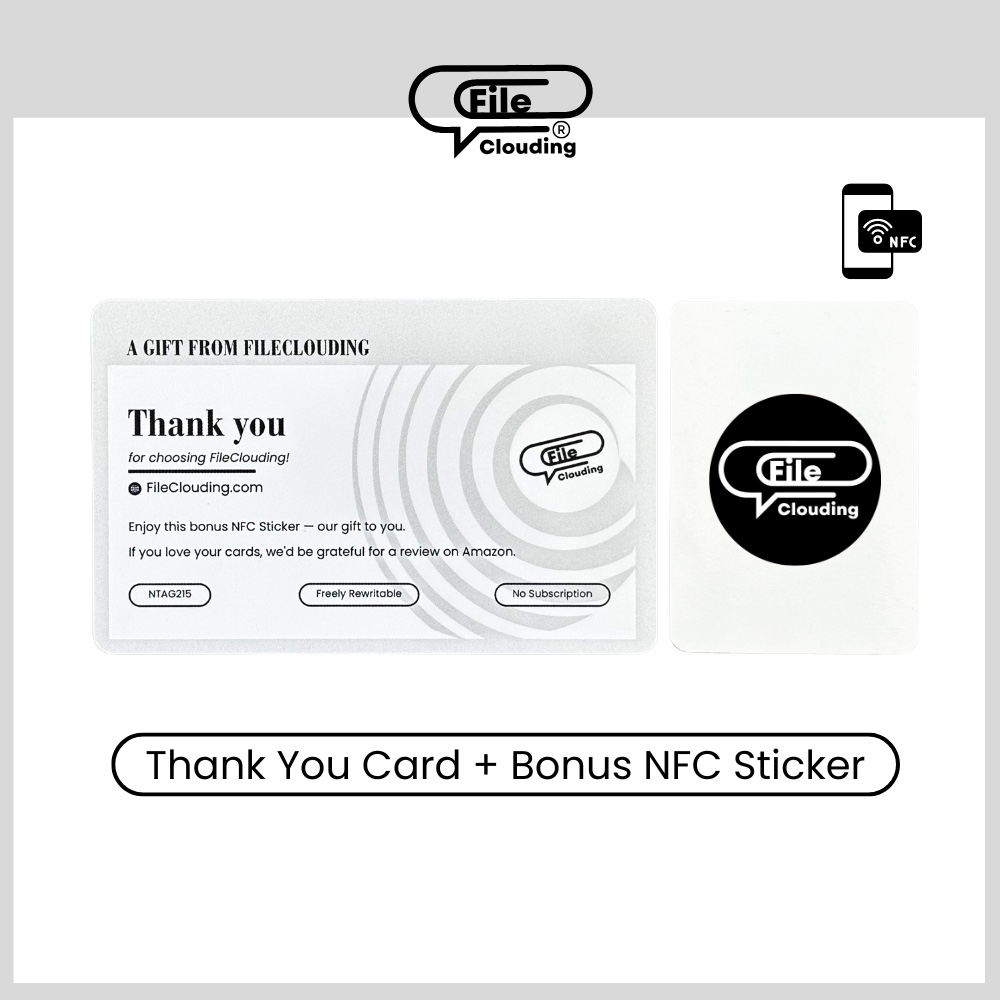 FileClouding bw 26mm NTAG213 NFC stickers, image 7