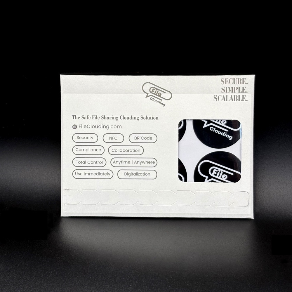FileClouding black 26mm NTAG213 NFC stickers, image 5