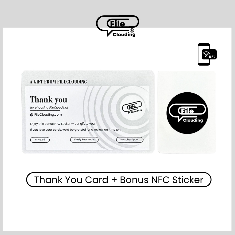 FileClouding black 26mm NTAG213 NFC stickers, image 7