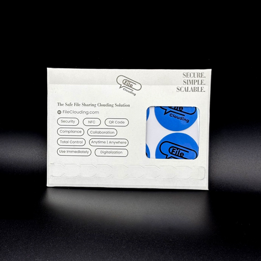 FileClouding blue 26mm NTAG213 NFC stickers, image 5